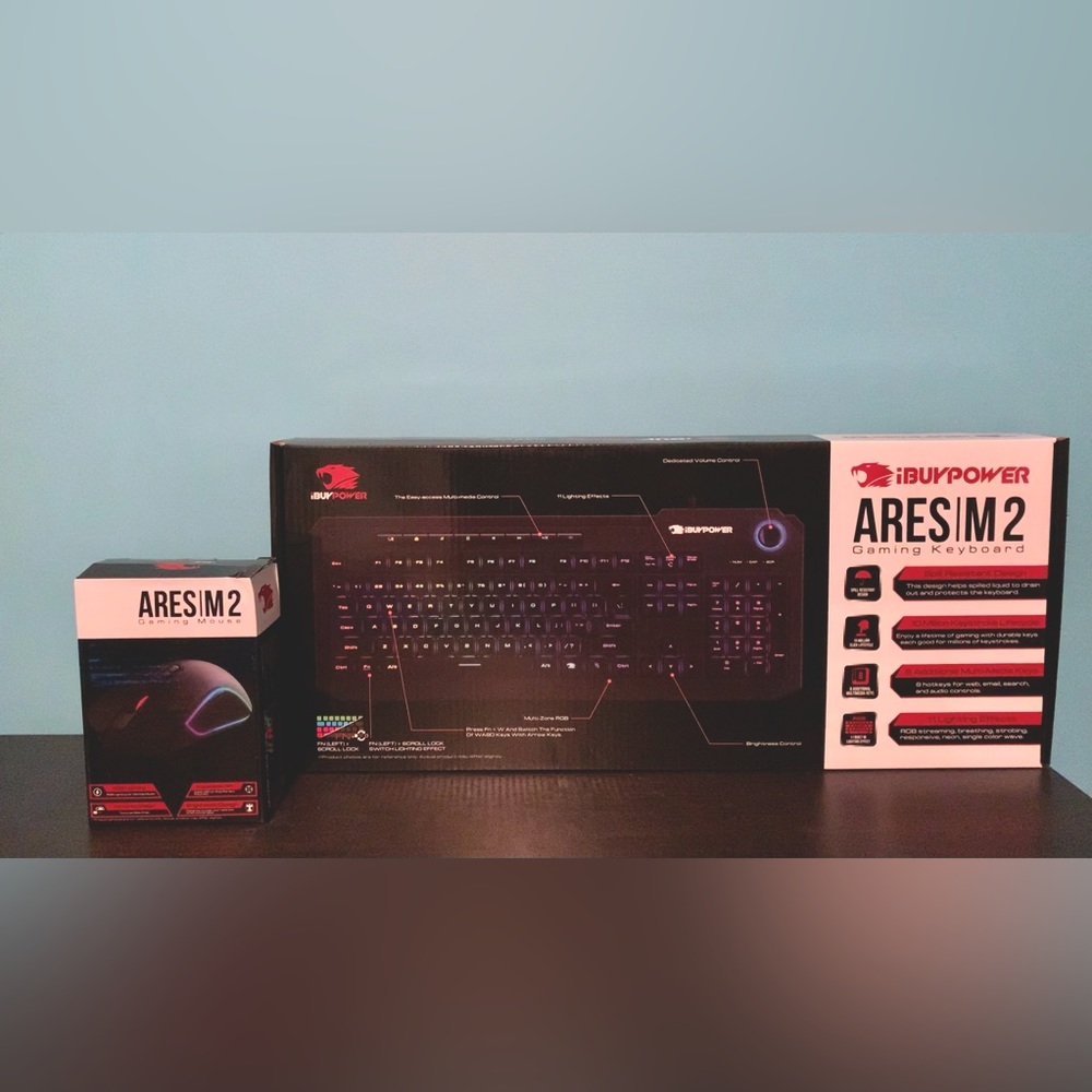 IBUYPOWER Ares | M2 Gaming Keyboard & Mouse.